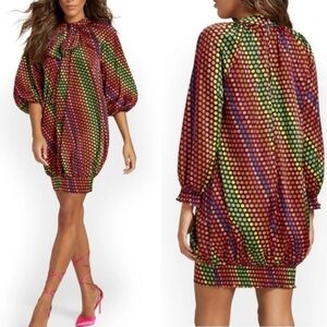 Vibrant Multicolor Mini Dress / Perfect for PRIDE events!!